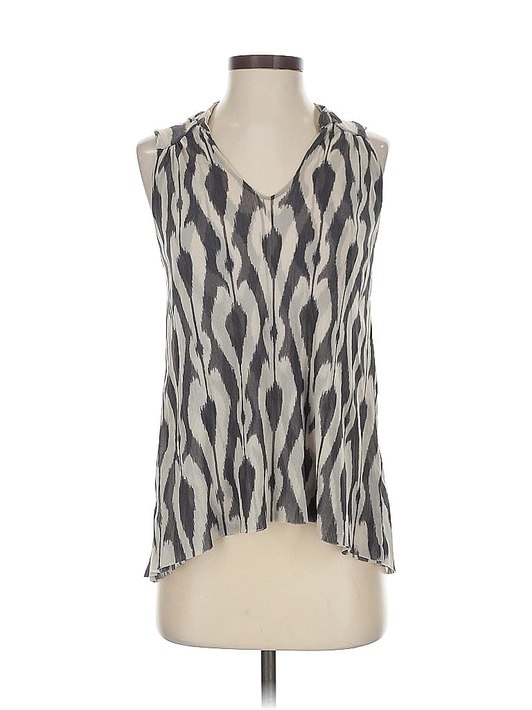 Pre-owned Sweet Pea By Stacy Frati Sleeveless Blouse In Gray