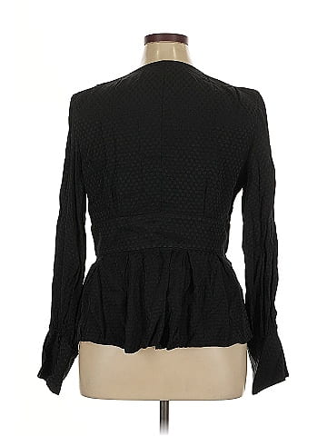 Something Navy Long Sleeve Blouse (view 2)