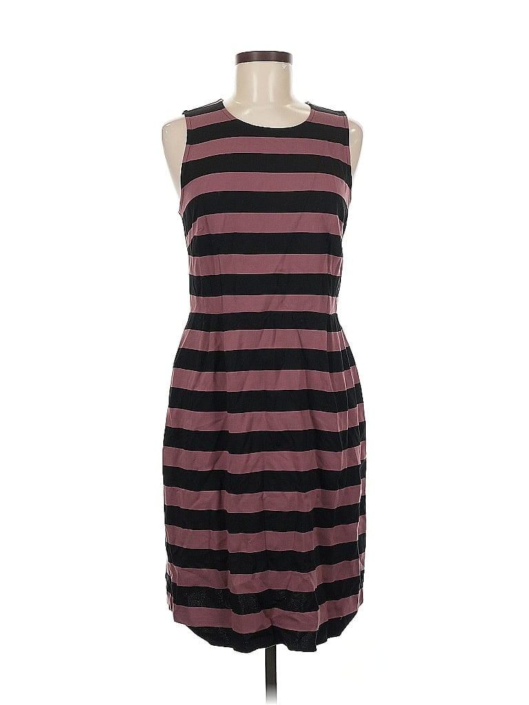 Pre-owned Ann Taylor Loft Casual Dress In Burgundy