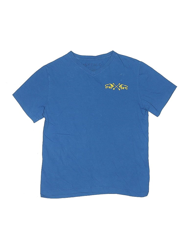 Pre-owned Buffalo By David Bitton Kids' Short Sleeve T-shirt In Blue