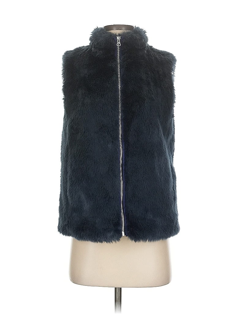 Click to view more detailed imagery on our partner's website Pre-owned Jcrew Faux Fur Vest In Blue