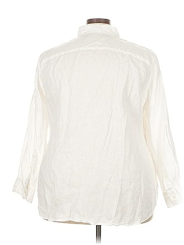 Lauren by Ralph Lauren 3/4 Sleeve Button-Down Shirt (view 2)