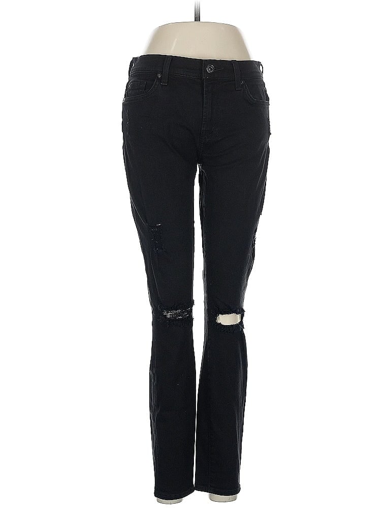 Pre-owned 7 For All Mankind Jeans In Black