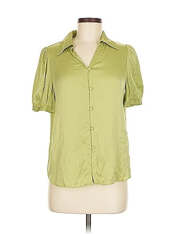 GOELIA Short Sleeve Silk Top (view 1)