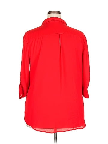 Soho JEANS NEW YORK & COMPANY 3/4 Sleeve Blouse (view 2)