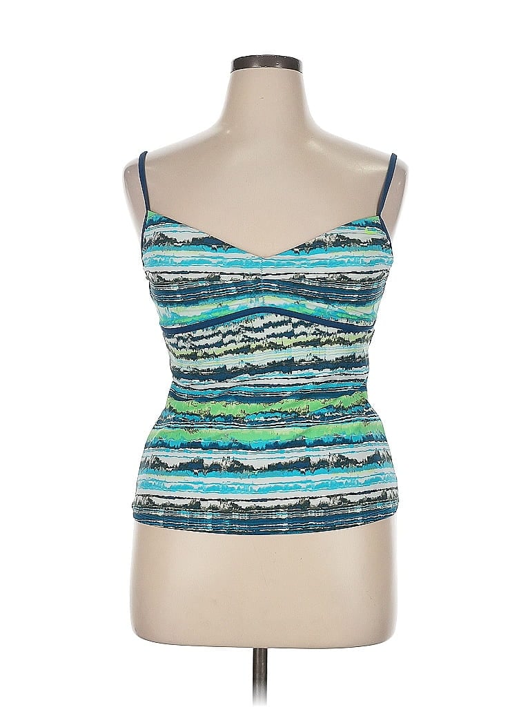 Click to view more detailed imagery on our partner's website Pre-owned Nike Tank Top Blue Strapless Neckline Tops
