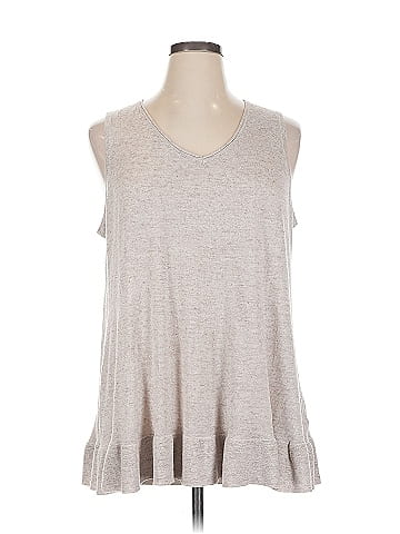 LOGO by Lori Goldstein Sleeveless Top (view 1)