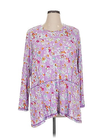 LOGO by Lori Goldstein 3/4 Sleeve Blouse (view 1)