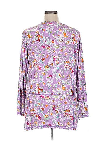 LOGO by Lori Goldstein 3/4 Sleeve Blouse (view 2)