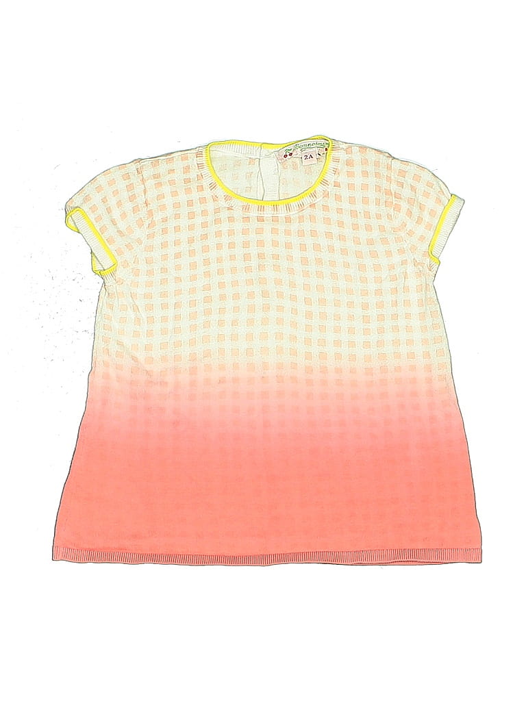 Pre-owned Bonpoint Kids' Short Sleeve T-shirt In Yellow