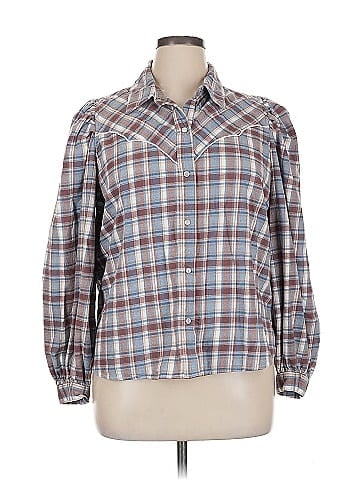a.n.a. A New Approach Long Sleeve Button-Down Shirt (view 1)