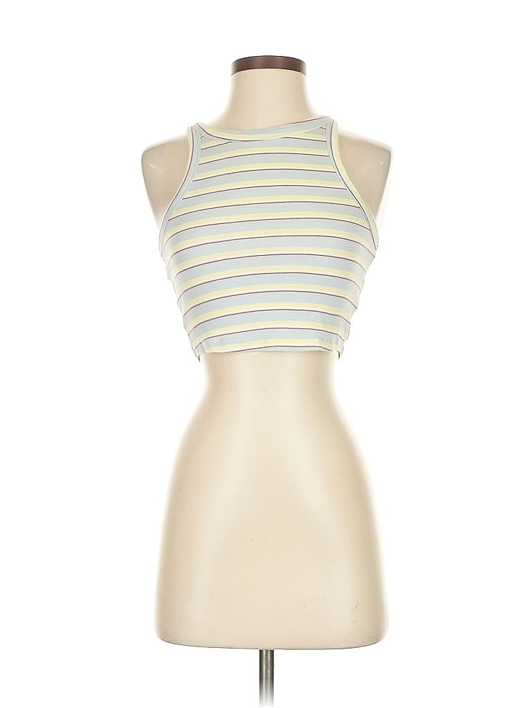 Pre-owned Primark Tank Top Yellow Halter Neckline Tops