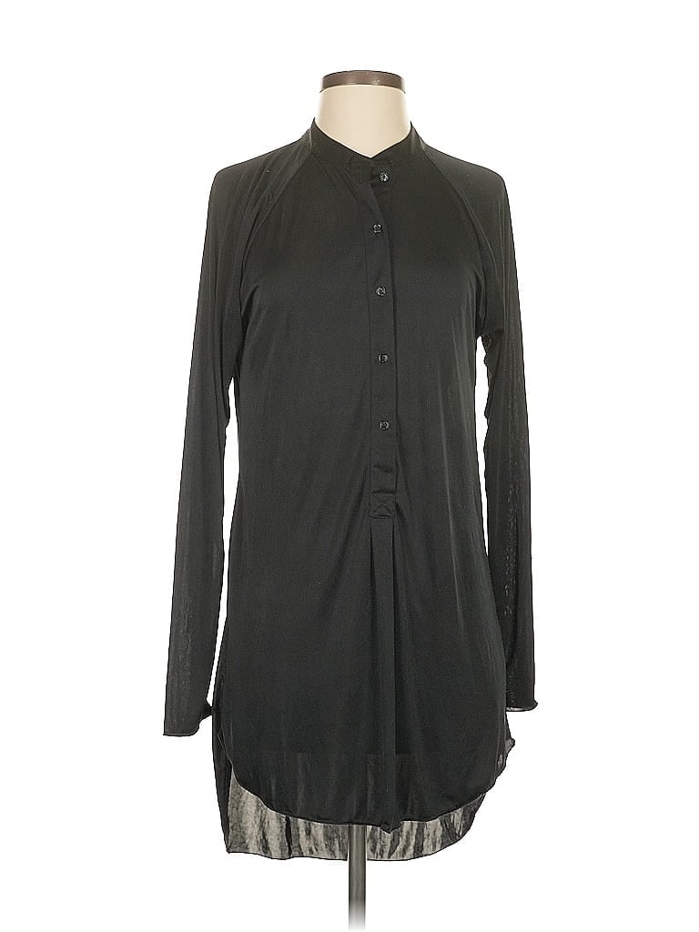 Pre-owned Wilfred Long Sleeve Blouse In Black