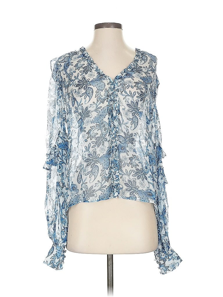Pre-owned Generation Love 3/4 Sleeve Blouse In Blue
