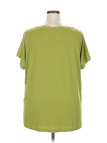 Susan Graver Short Sleeve Blouse (view 2)