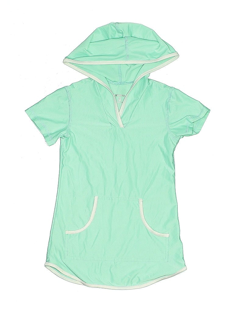 Pre-owned Free Country Kids' Zip Up Hoodie In Green