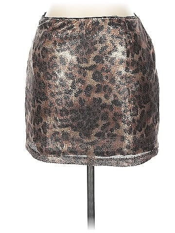 Pull&Bear Faux Leather Skirt (view 2)