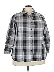Isaac Mizrahi Live! 3/4 Sleeve Button Down Shirt