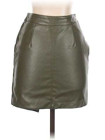 Nicholas Faux Leather Skirt (view 2)