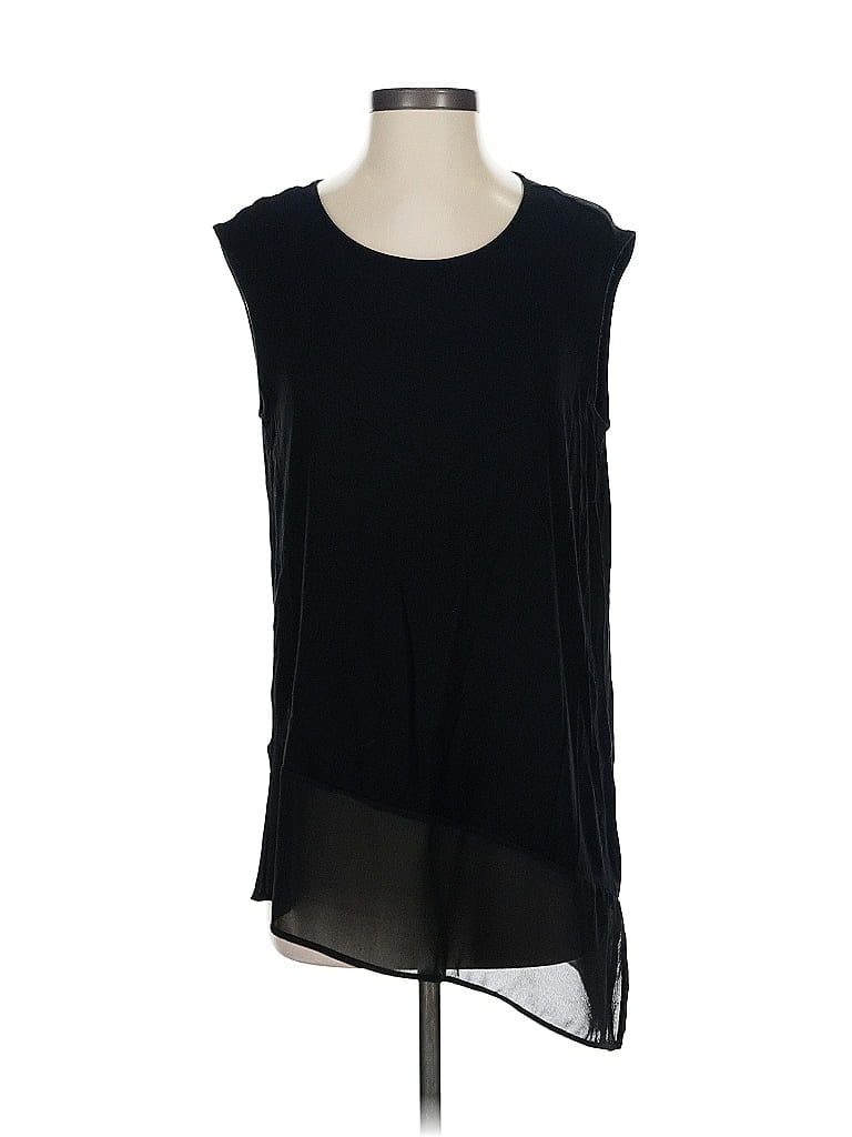 Pre-owned Chaus Sleeveless Blouse In Black