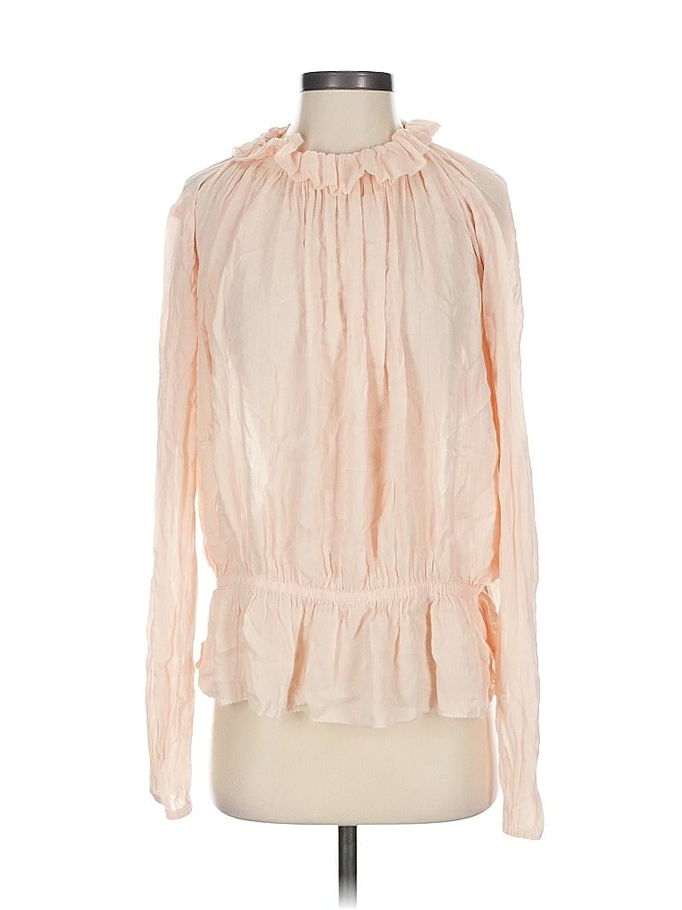 Click to view more detailed imagery on our partner's website Pre-owned Ba&sh Long Sleeve Blouse In Pink