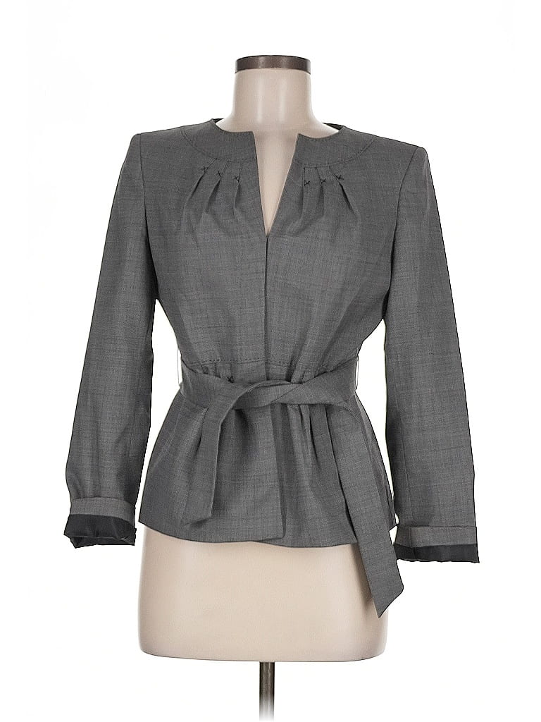 Pre-owned Anne Klein Blazer Jacket In Gray
