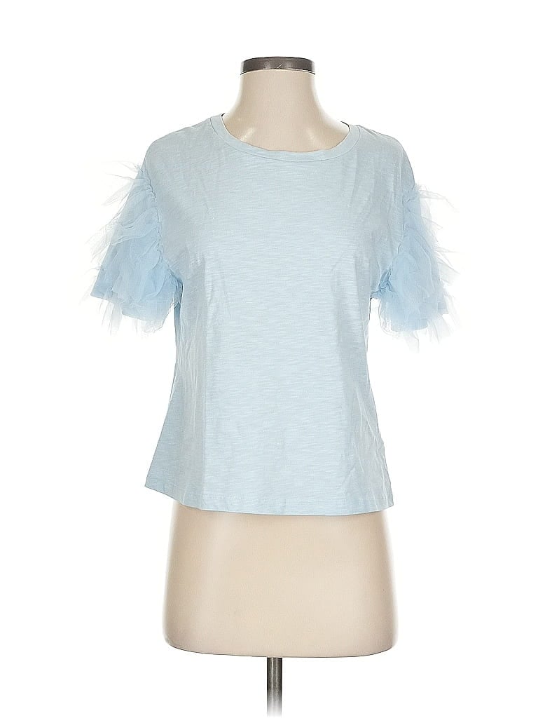 Click to view more detailed imagery on our partner's website Pre-owned Lea & Viola Short Sleeve T-shirt In Blue