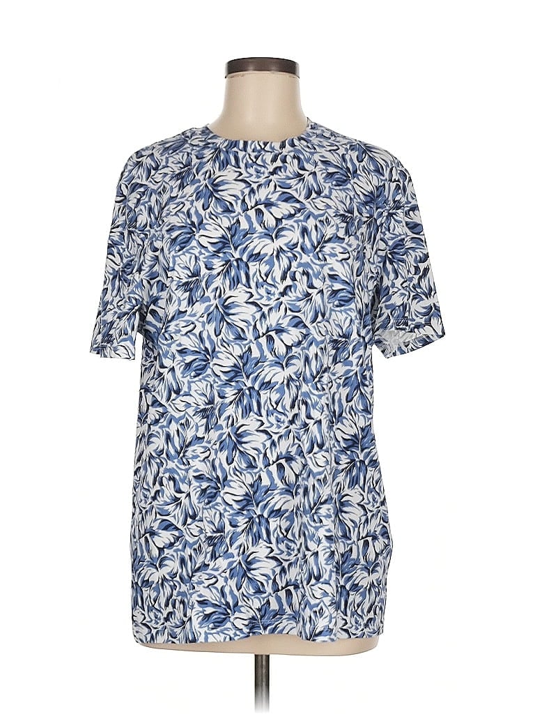 Pre-owned Express Short Sleeve T-shirt In Blue