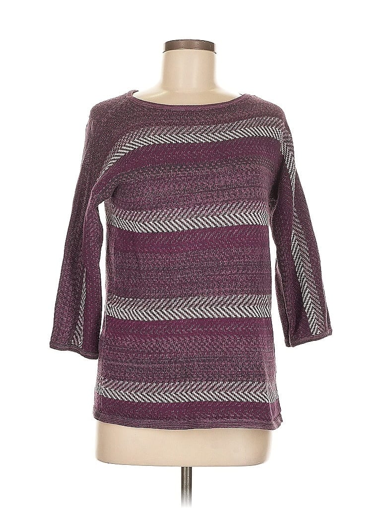 Pre-owned Chaps Pullover Sweater In Purple