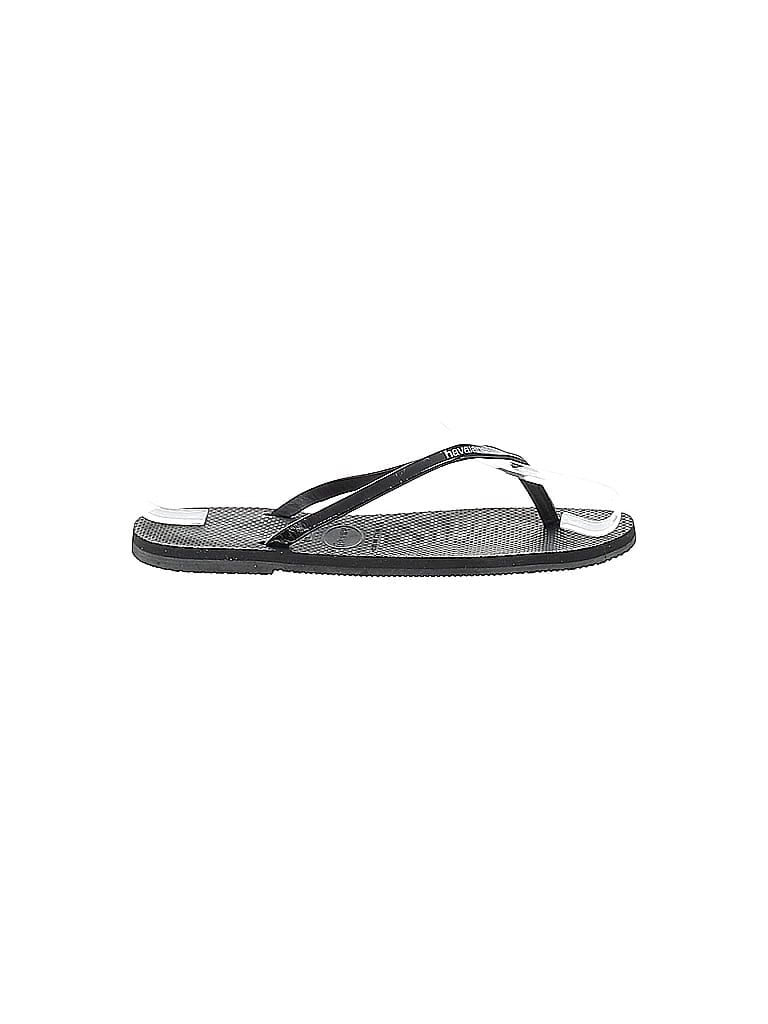 Pre-owned Havaianas Flip Flops In Black