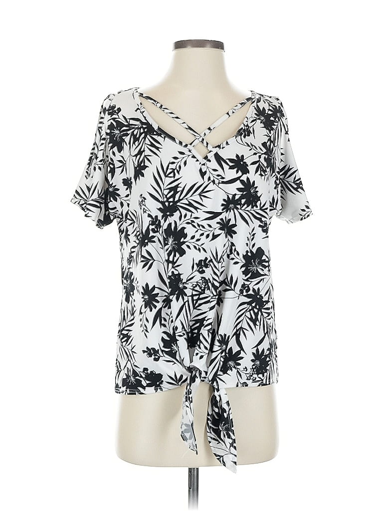 Click to view more detailed imagery on our partner's website Pre-owned Love Ryan Short Sleeve Blouse In Silver