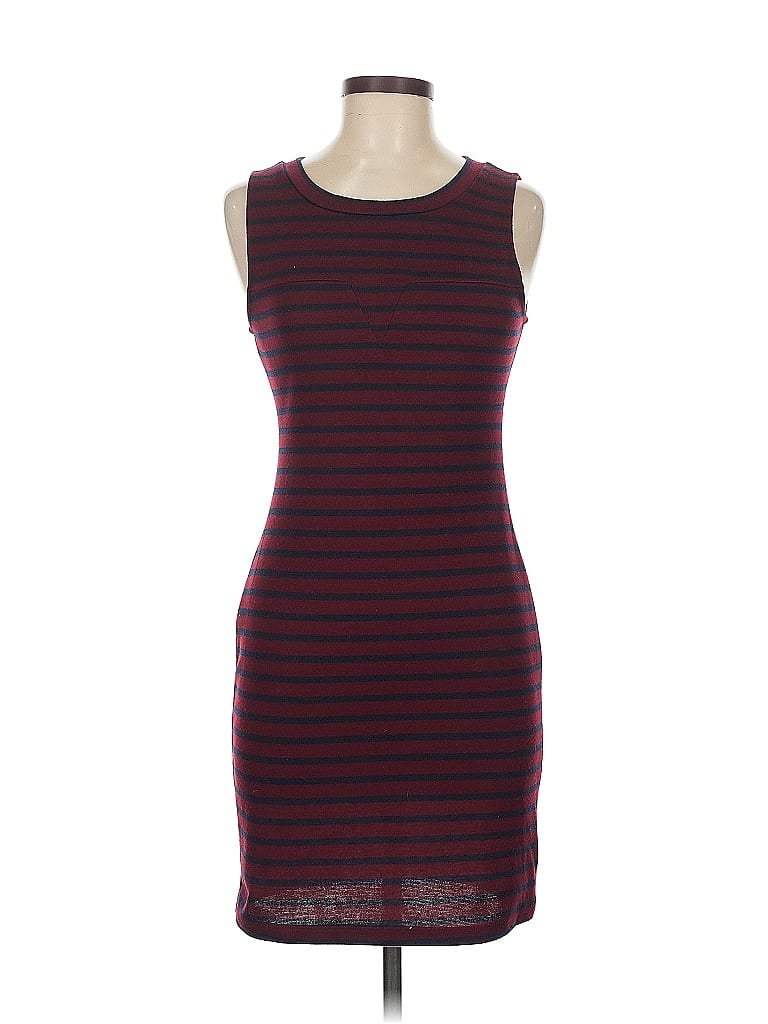 Pre-owned Potter's Pot Casual Dress In Burgundy