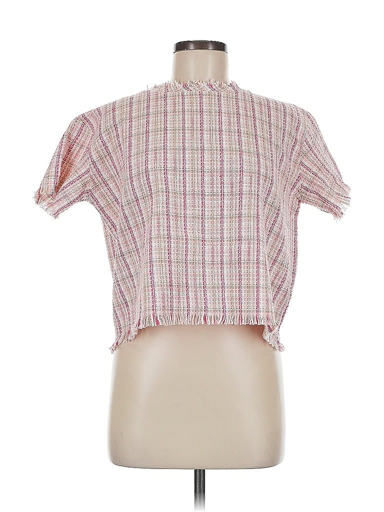 Pre-owned Lena Short Sleeve Blouse In Pink
