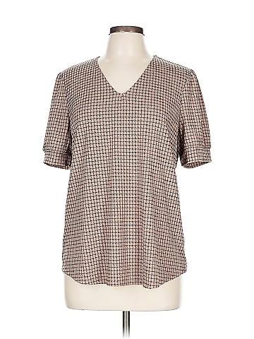 Adrianna Papell Short Sleeve Blouse (view 1)