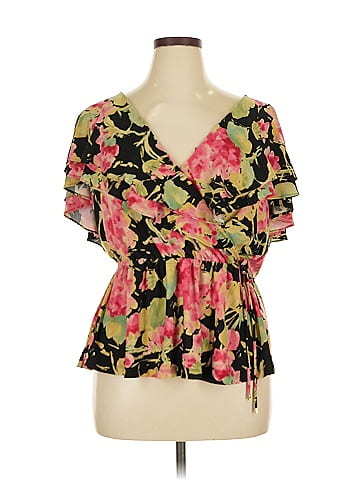 Lauren by Ralph Lauren Short Sleeve Blouse (view 1)
