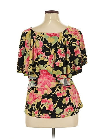 Lauren by Ralph Lauren Short Sleeve Blouse (view 2)
