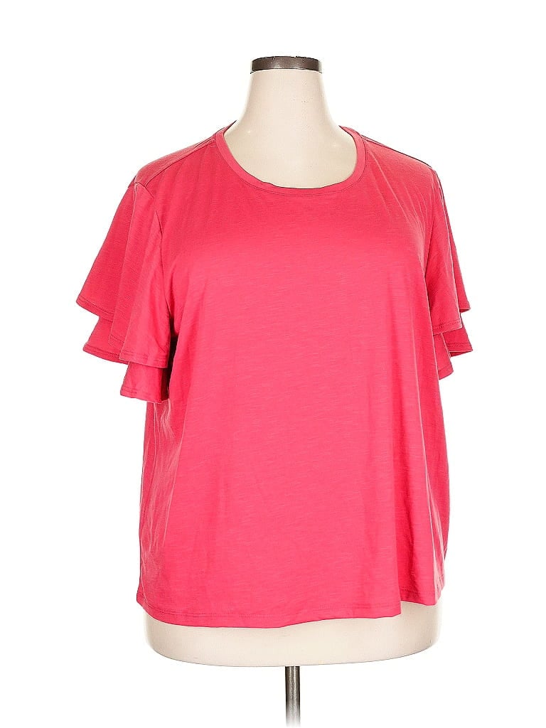 T Tahari Short Sleeve T-shirt In Pink