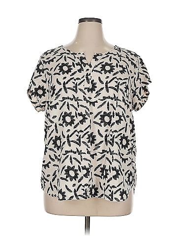Jones New York Short Sleeve Blouse (view 1)