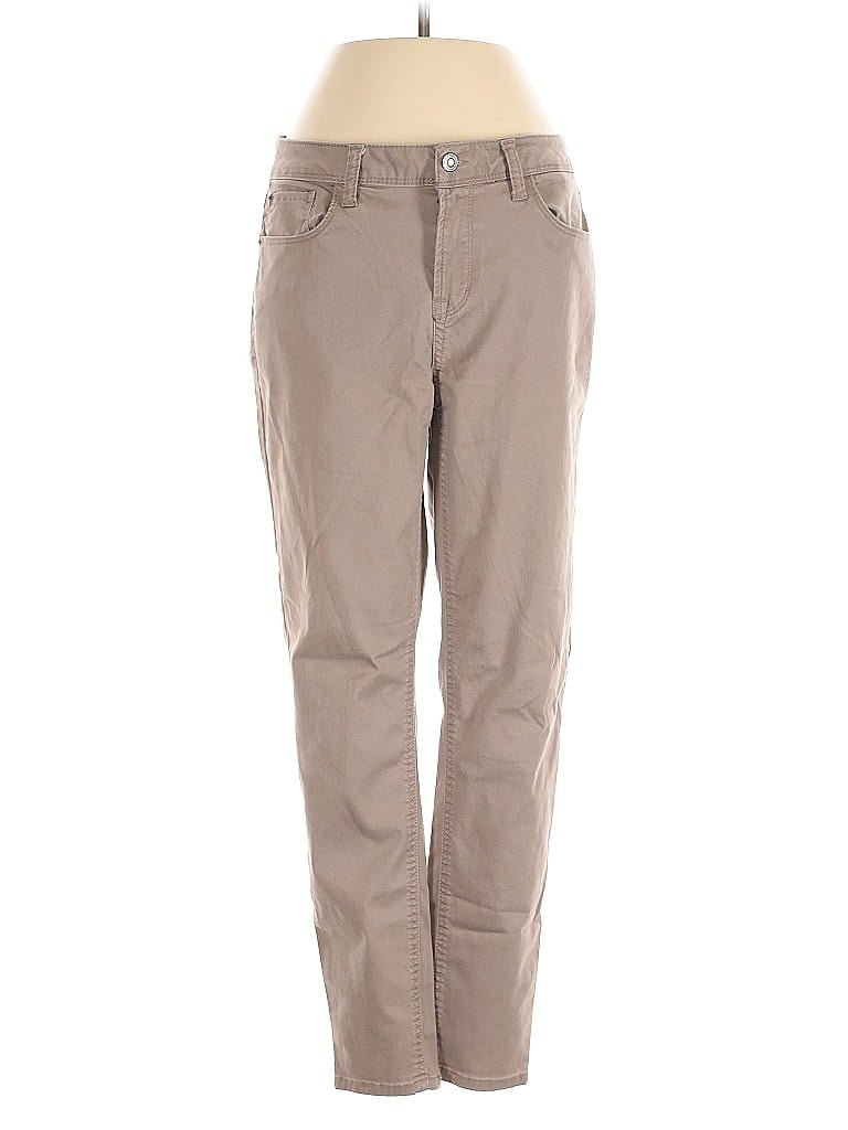 Pre-owned Kensie Khaki Pant In Brown