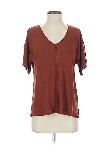 Bordeaux Short Sleeve Blouse (view 1)