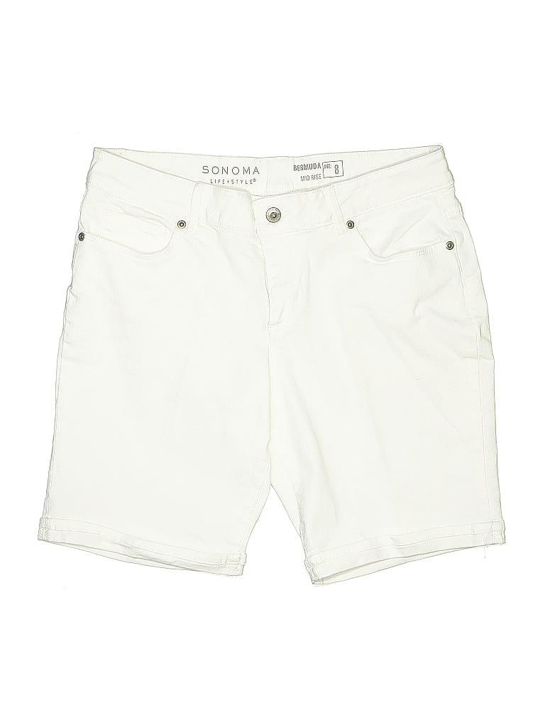 Pre-owned Sonoma Life + Style Cargo Shorts In White