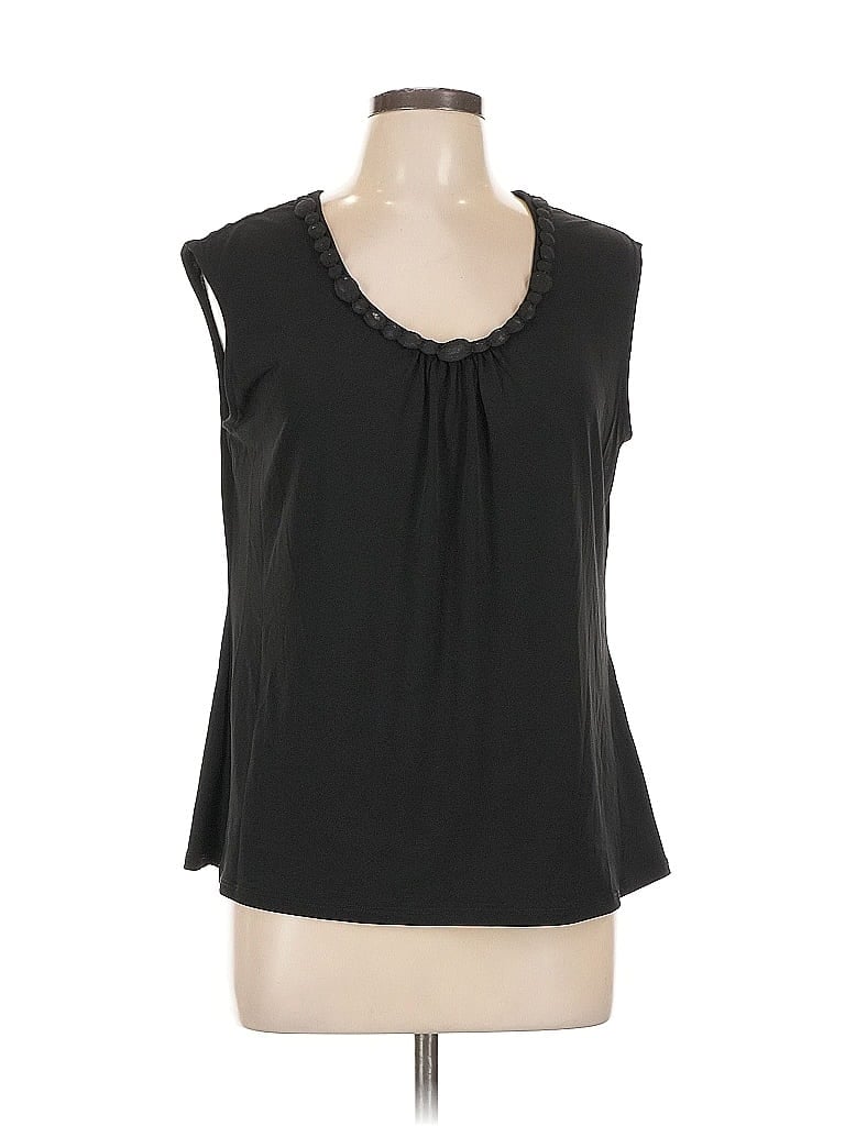 Pre-owned George Sleeveless Blouse In Black