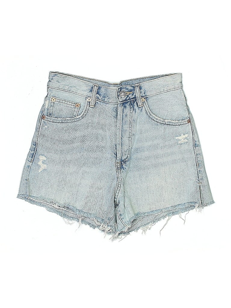 Pre-owned Mng Denim Shorts In Blue