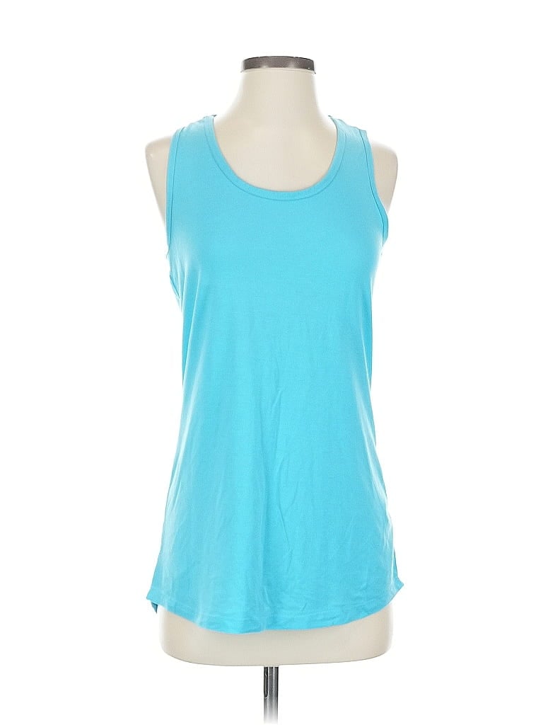 Pre-owned Bcg Tank Top Blue Halter Neckline Tops