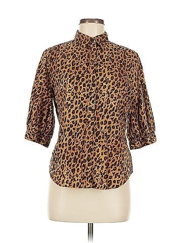 Lauren by Ralph Lauren 3/4 Sleeve Button-Down Shirt (view 1)