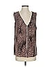 Willow & Clay Brown Sleeveless Blouse Size XS - photo 1