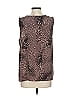 Willow & Clay Brown Sleeveless Blouse Size XS - photo 2