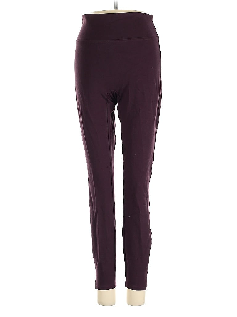 Pre-owned Spanx Active Pants In Purple