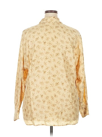 Elisabeth by Liz Claiborne Long Sleeve Silk Top (view 2)