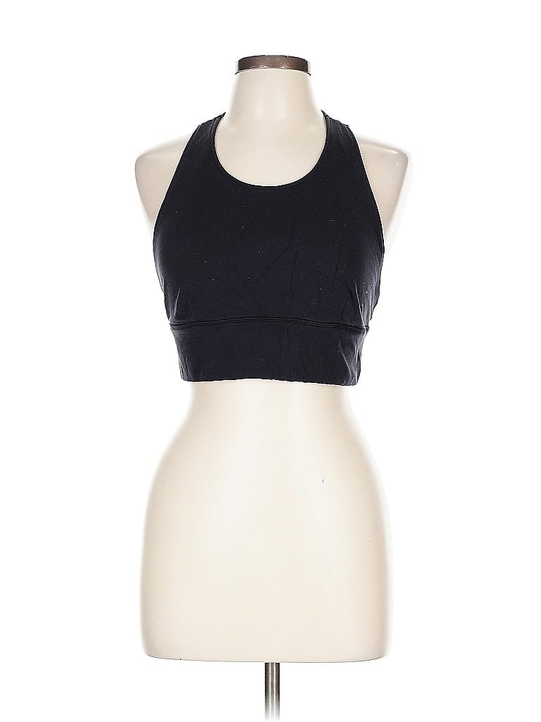 Pre-owned Made For Italic Tank Top Black Halter Neckline Tops